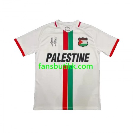 Fotballdrakt Club Deportivo Palestino Center Stripre Bortetrøye 2024-2025 Kortermet